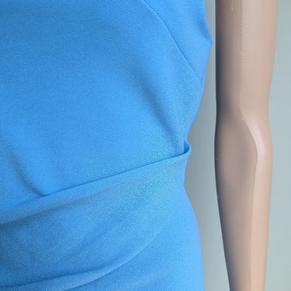 Jean Jail Willow midi one shoulder dress sky blue - Picture 6 of 11